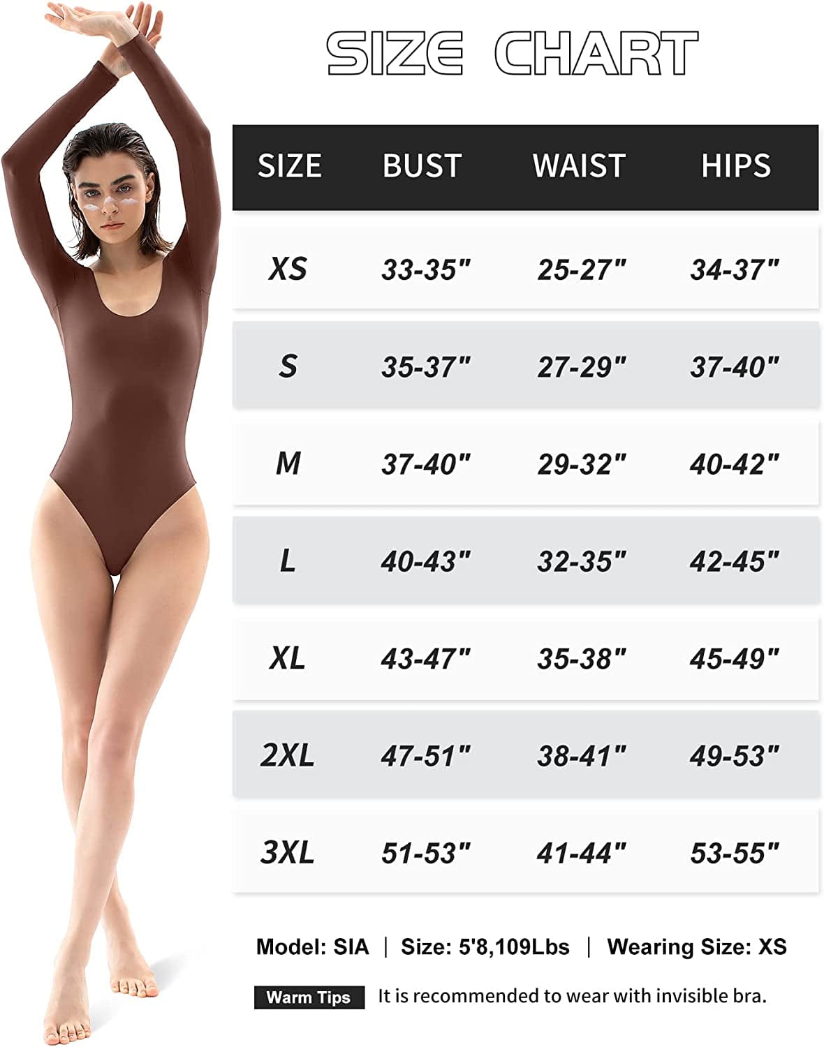 Women'S Scoop Neck Long Sleeve Bodysuit Body-Hugging Sexy Tops Smoke Cloud Collection