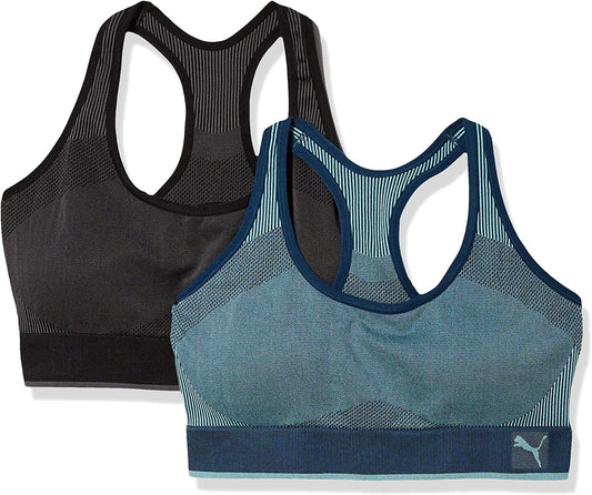 Women'S Seamless Bra Blue Combo / Small