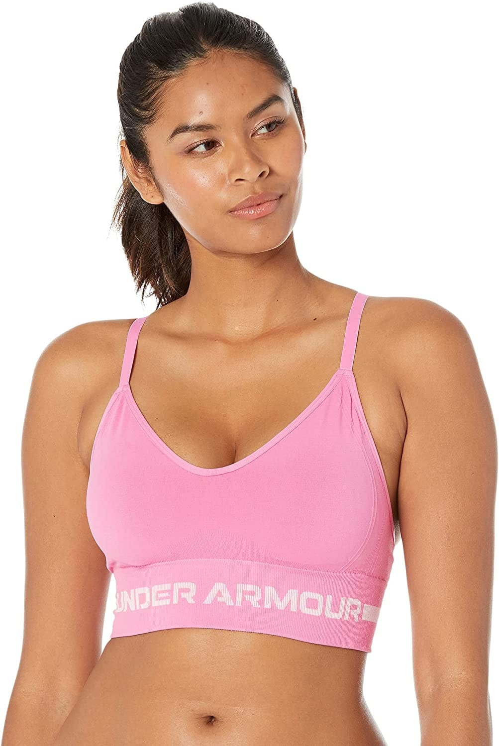 Women'S Seamless Low Impact Long Bra (631) Flamingo / / Prime Pink / X-Large