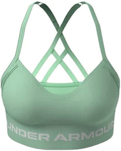 Women'S Seamless Low Impact Long Bra Aqua Foam (335)/White / X-Small