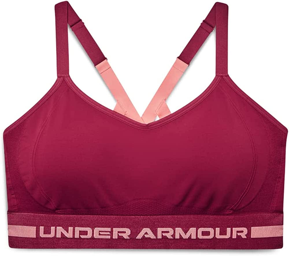 Women'S Seamless Low Impact Long Bra Black Rose (664)/White / 2X