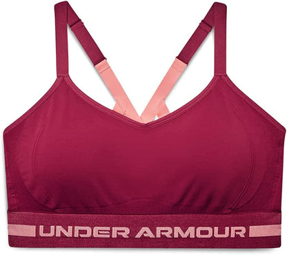 Women'S Seamless Low Impact Long Bra Black Rose (664)/White / 2X