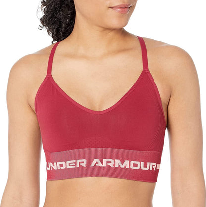 Women'S Seamless Low Impact Long Bra Black Rose (664)/Pink Sands / X-Small