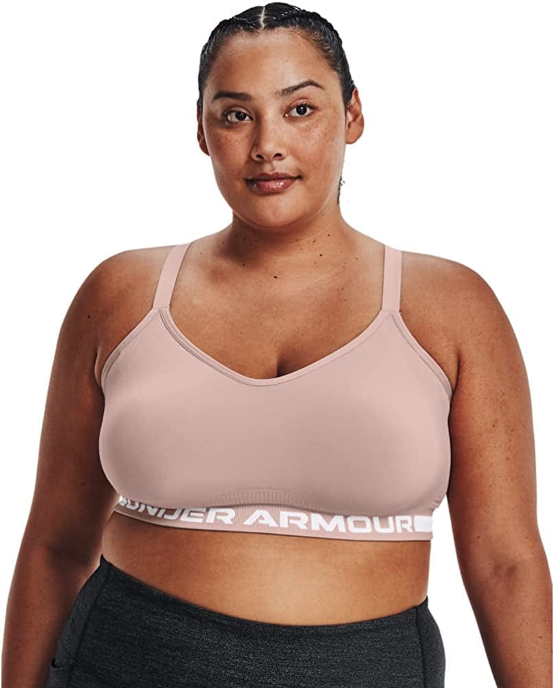Women'S Seamless Low Impact Long Bra Dash Pink (667)/Halo Gray / 3X