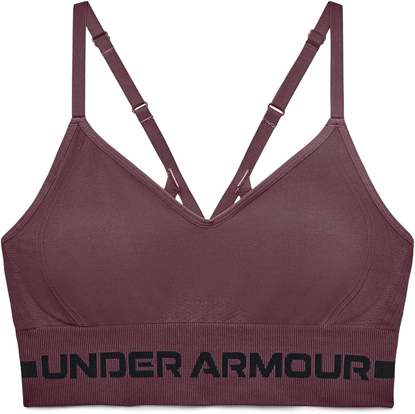 Women'S Seamless Low Impact Long Bra Ash Plum (554)/Black / X-Small