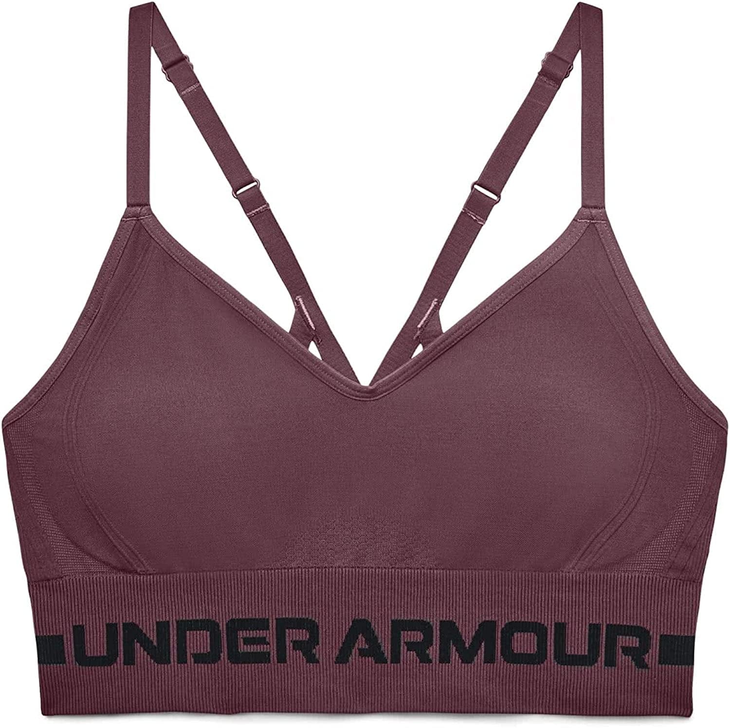 Women'S Seamless Low Impact Long Bra Ash Plum (554)/Black / X-Small