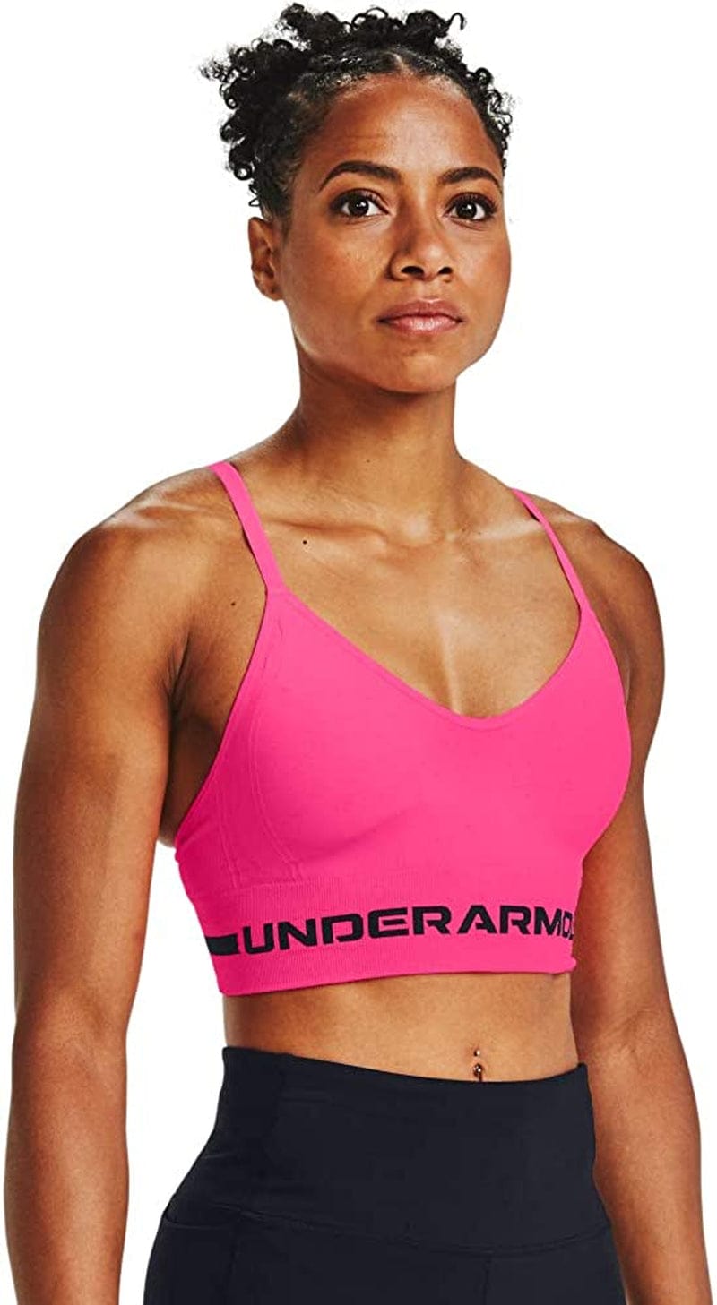 Women'S Seamless Low Impact Long Heather Bra Cerise (653)/Pink Lemonade / 12-14