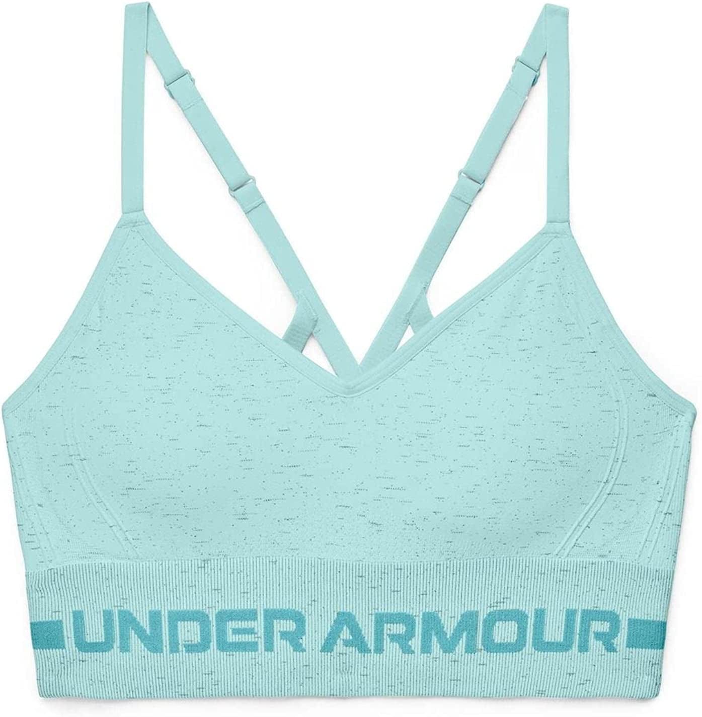 Women'S Seamless Low Impact Long Heather Bra Breeze (441)/Cosmos / Large
