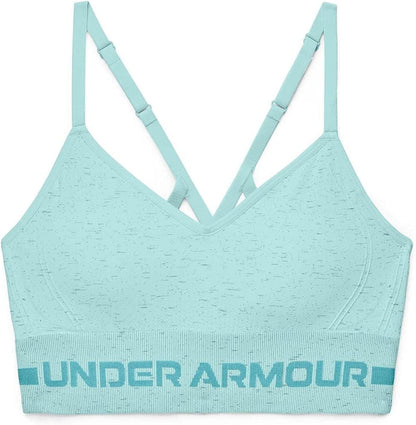 Women'S Seamless Low Impact Long Heather Bra Breeze (441)/Cosmos / Large