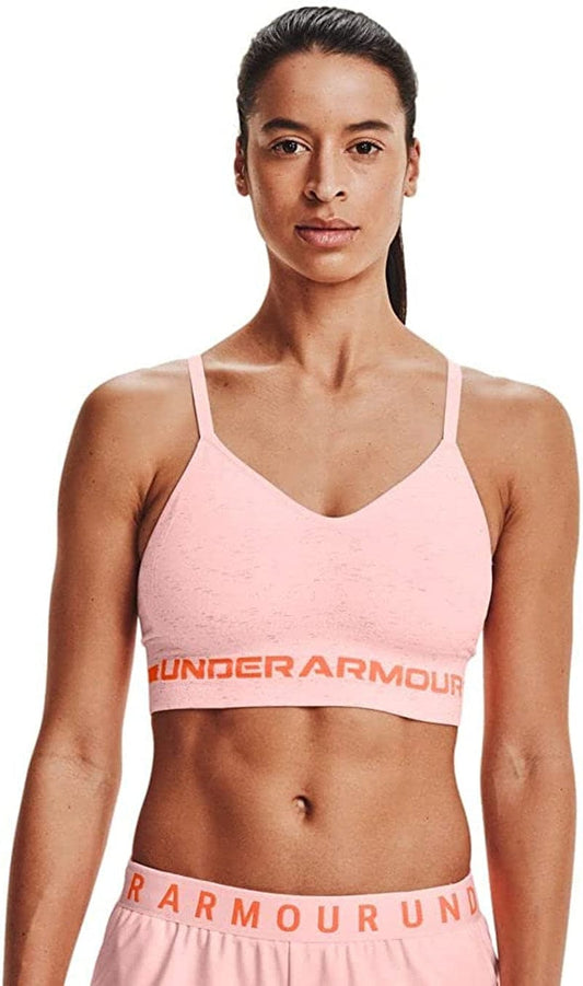 Women'S Seamless Low Impact Long Heather Bra Beta Tint (659)/Blaze Orange / X-Small