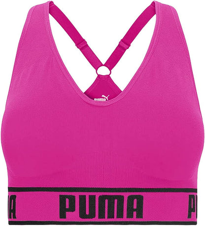 Women'S Seamless Sports Bra Dark Pink / Medium