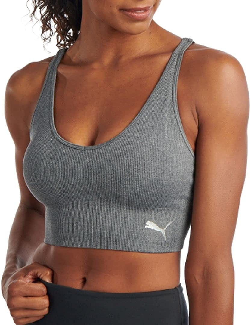 Women'S Seamless Sports Bra Heather Grey / Medium