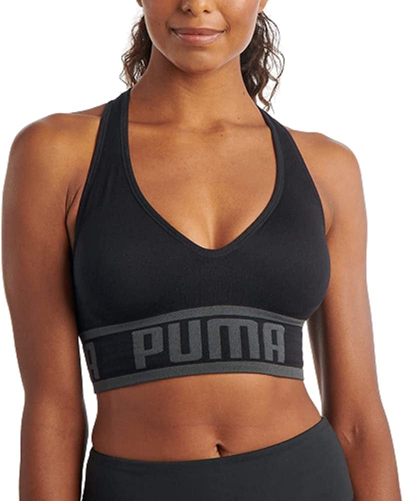 Women'S Seamless Sports Bra Puma Black / Medium