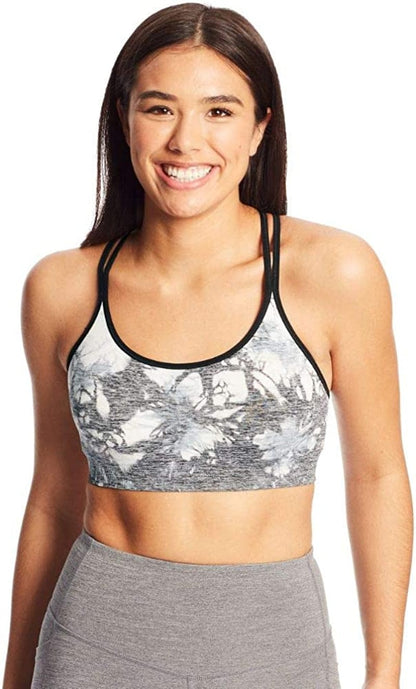 Women'S Seamless Tie Dye Cami Bra Ebony/Military Blue / Small