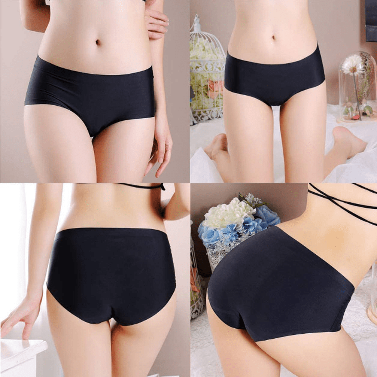 Women’S Seamless Underwears Panties Sexy Lace Hipster Bikini Thong Briefs Panty Underwear for Women Apparel & Accessories > Clothing > Underwear & Socks > Underwear Generic   