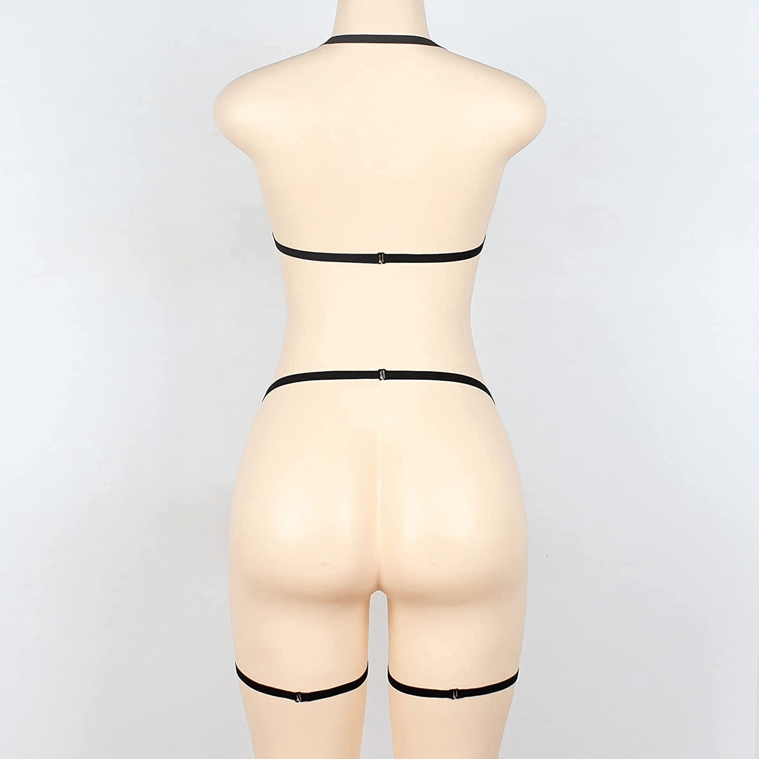 Women'S Sexy Lingerie Strappy Bralette G-String Deep V Cage Harness Bras Thongs Underwear Babydolls Letter Bikini Apparel & Accessories > Clothing > Underwear & Socks > Shapewear aneralied   