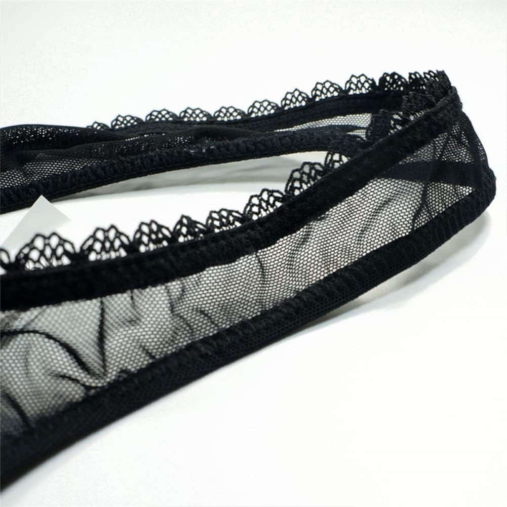Women'S Sexy Sheer Panties Thongs Mesh G-Strings Low Rise Brief Underwear, 3-Pack