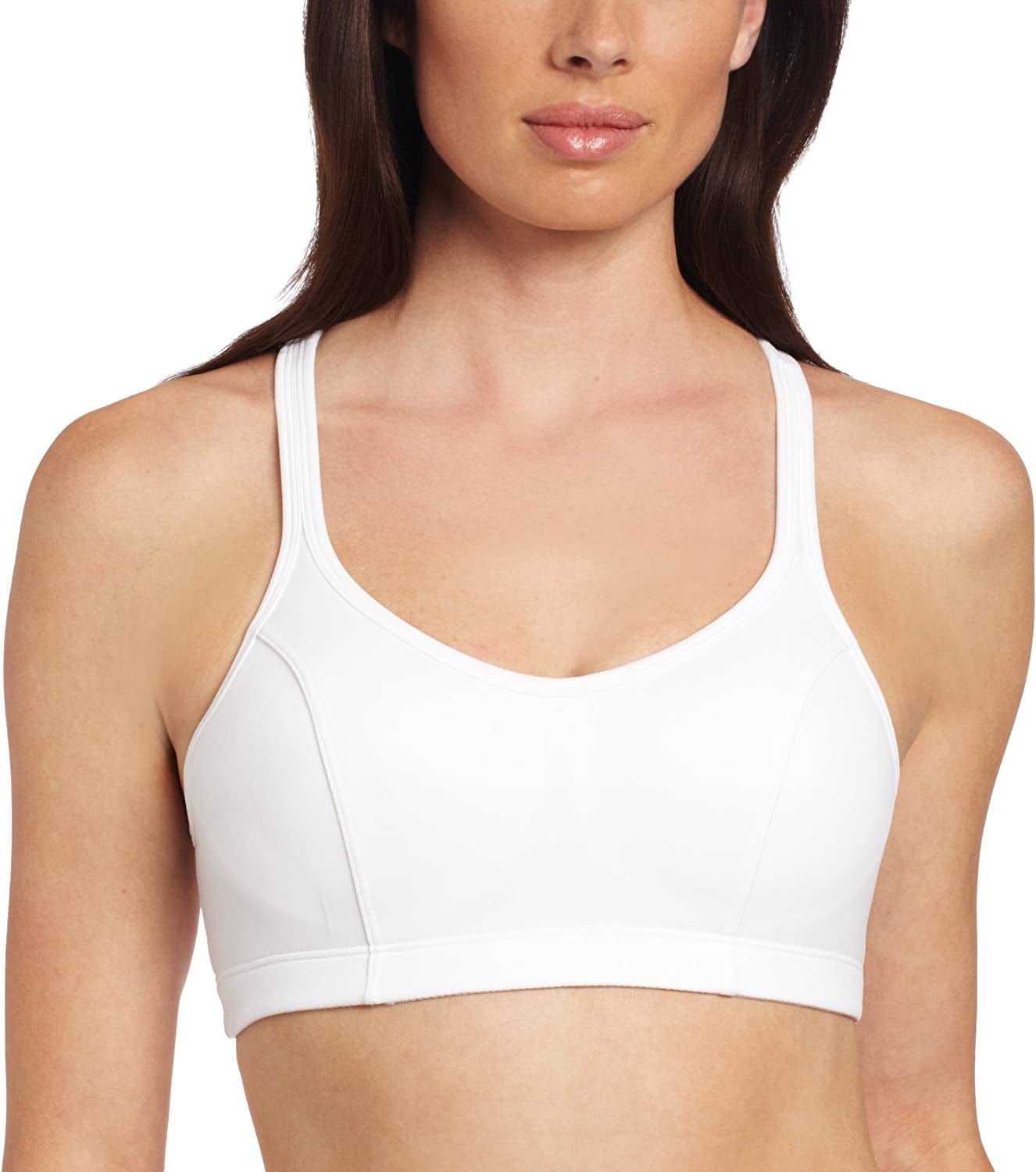 Women'S Shaped T-Back Sport Bra White / 34A