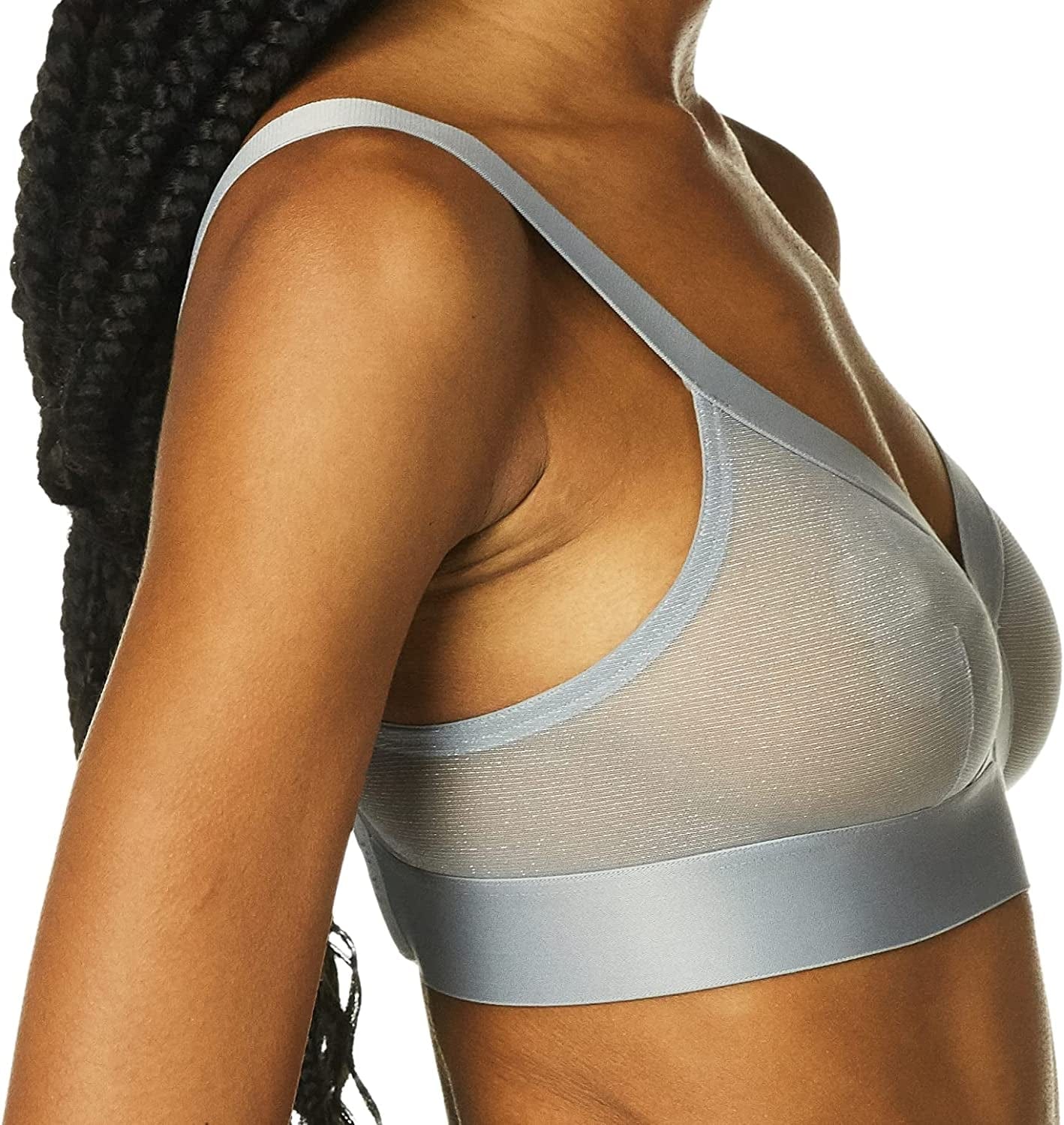 Women'S Sheers Wirefree Softcup Bralette Bra