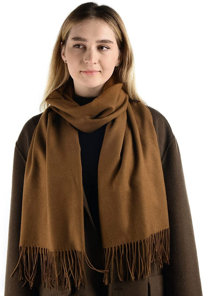 Women'S Silky Scarf Pashmina Shawls and Wraps for Wedding Favors Bride Bridesmaid Gifts Evening Dress Shawl Apparel & Accessories > Clothing Accessories > Scarves & Shawls KYLIE MAX 11-coffee One Size 