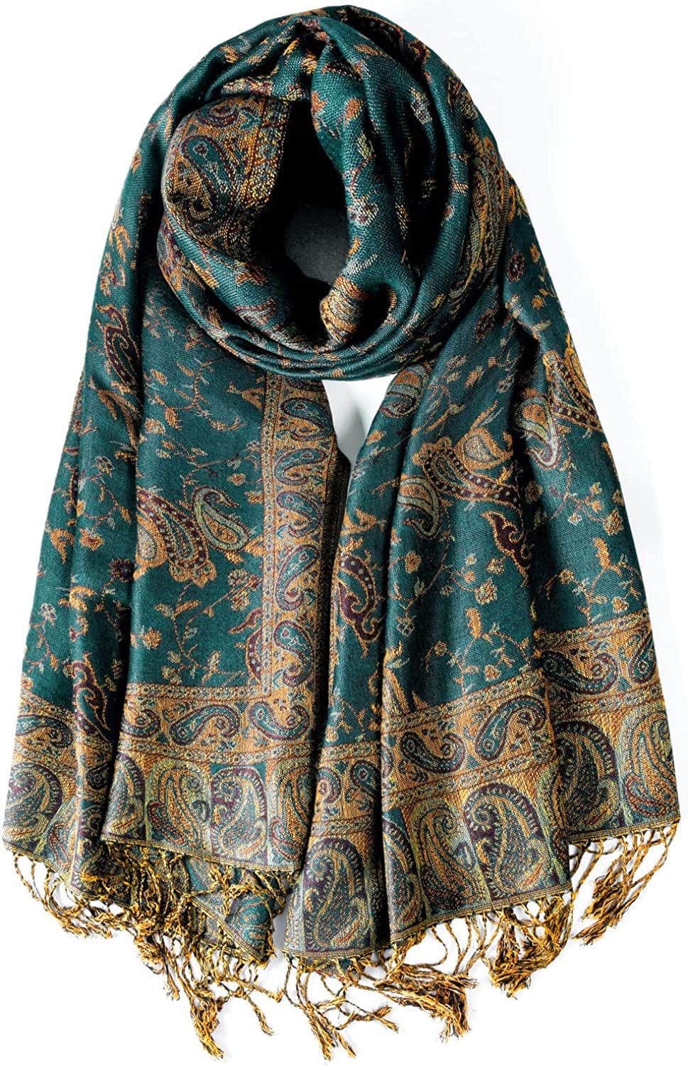 Women'S Silky Scarf Pashmina Shawls and Wraps for Wedding Favors Bride Bridesmaid Gifts Evening Dress Shawl Apparel & Accessories > Clothing Accessories > Scarves & Shawls KYLIE MAX 34-darkblue One Size 