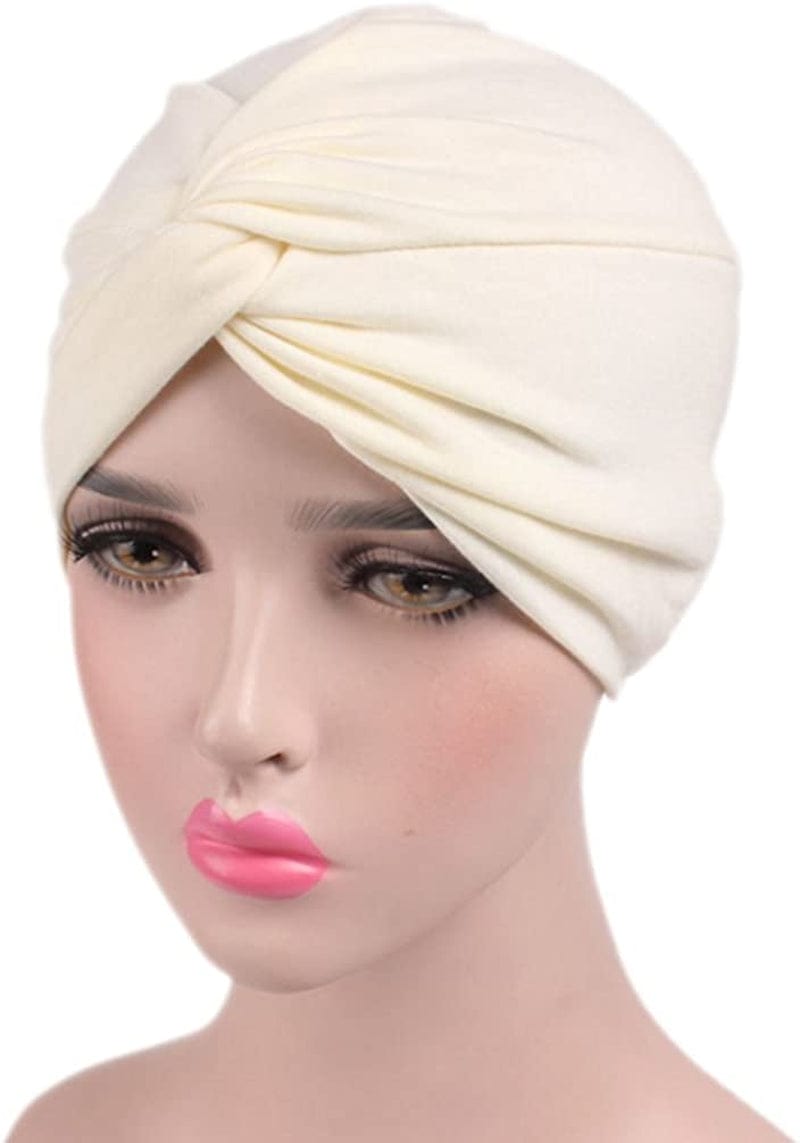 Women'S Sleep Soft Turban Pre Tied Cotton India Chemo Cap Beanie Turban Headwear Apparel & Accessories > Clothing Accessories > Headwear Hcimooy   