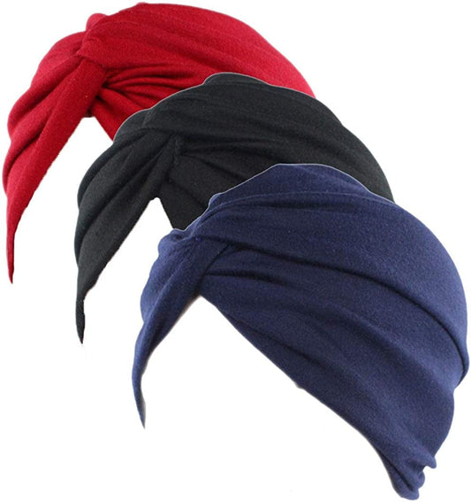 Women'S Sleep Soft Turban Pre Tied Cotton India Chemo Cap Beanie Turban Headwear Apparel & Accessories > Clothing Accessories > Headwear Hcimooy   
