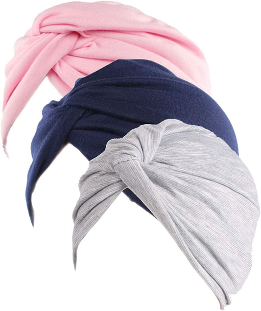 Women'S Sleep Soft Turban Pre Tied Cotton India Chemo Cap Beanie Turban Headwear Apparel & Accessories > Clothing Accessories > Headwear Hcimooy   