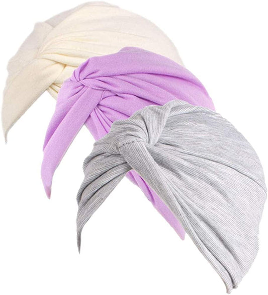 Women'S Sleep Soft Turban Pre Tied Cotton India Chemo Cap Beanie Turban Headwear Apparel & Accessories > Clothing Accessories > Headwear Hcimooy   