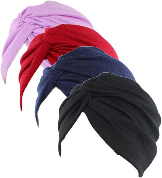 Women'S Sleep Soft Turban Pre Tied Cotton India Chemo Cap Beanie Turban Headwear Apparel & Accessories > Clothing Accessories > Headwear Hcimooy   