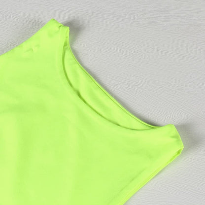 Women'S Sleeveless Cropped Shirts High Neck Stretchy Fitted Basic Crop Tank Top