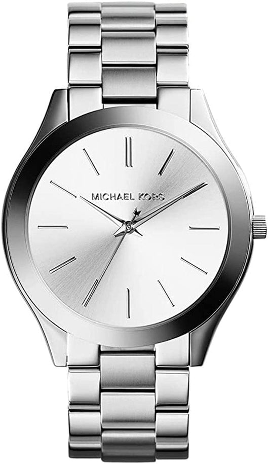 Women'S Slim Runway Three-Hand Stainless Steel Quartz Watch Silver Sunray