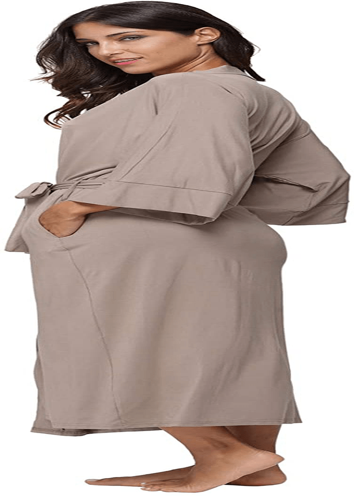 Women'S Soft Robes Long Bath Robes Full Length Kimonos Sleepwear Dressing Gown,Solid Color Apparel & Accessories > Clothing > Sleepwear & Loungewear > Robes MissNina   