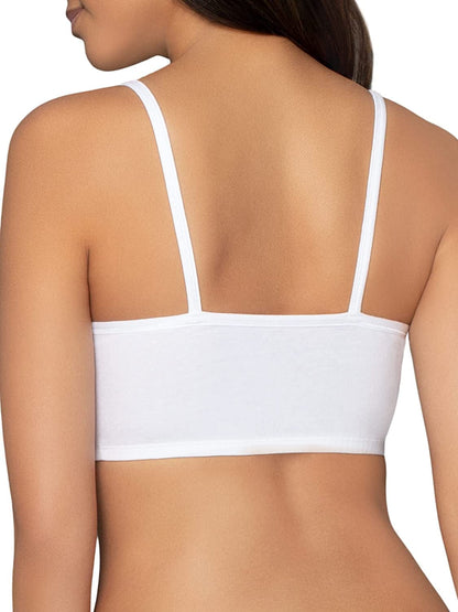 Women'S Spaghetti Strap Cotton Pullover Sports Bra Value Pack