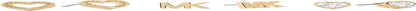Women'S Stainless Steel Heart Shaped Stud Earrings with Crystal Accents GOLD STUD SET