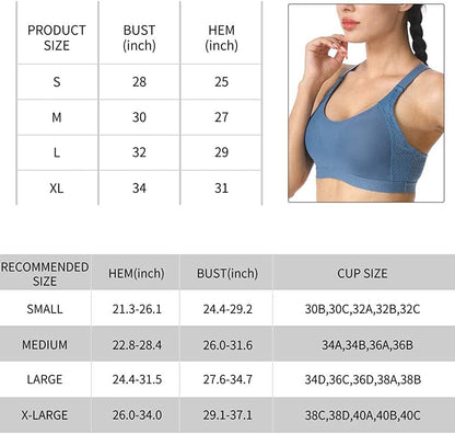 Women'S Strappy Sports Bra Mesh Soft Sexy Crisscross Back Light Support Wirefree Yoga Bra with Removable Cups