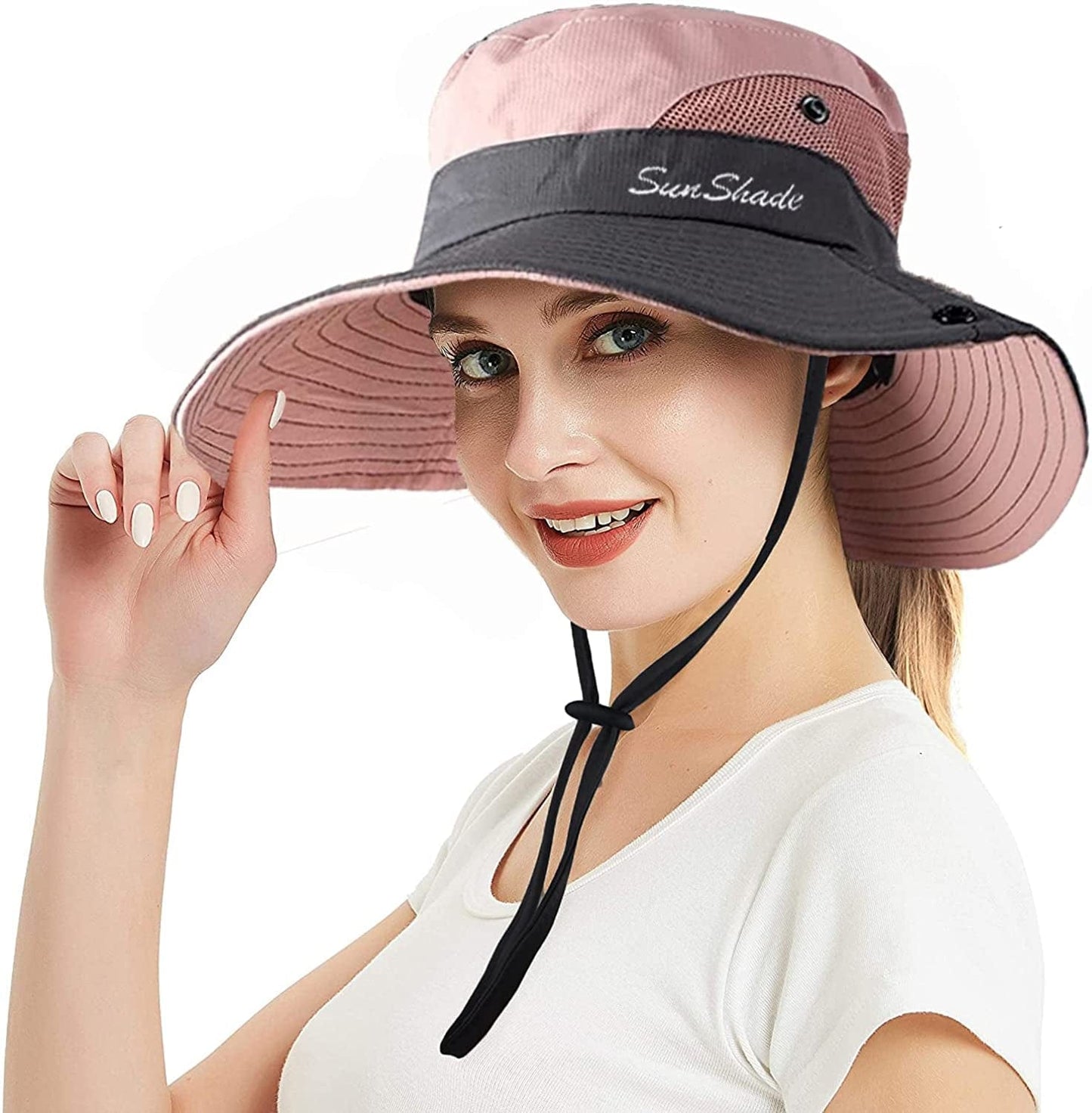 Women'S Summer Sun-Hat Ponytail - Uv-Protection Mesh Wide Brim Foldable Hat with Ponytail Hole Apparel & Accessories > Clothing Accessories > Hats Pogah   