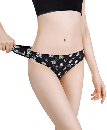 Women's Thongs Breathable Cotton Panties Stretch Low Rise Sexy G-String No Show Underwear Apparel & Accessories > Clothing > Underwear & Socks > Underwear Angelhood   