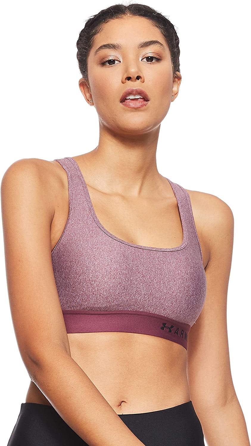Women'S Threadborne Heathered Sports Bra Level Purple Light Heather (569)/Black / X-Small