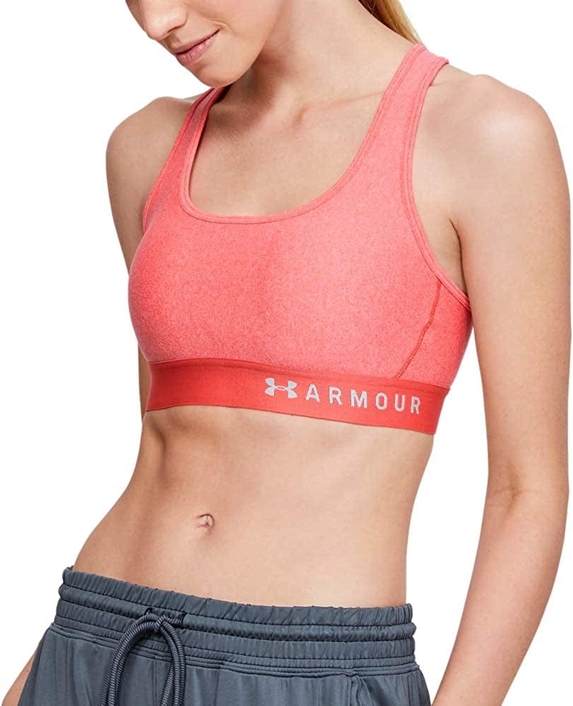 Women'S Threadborne Heathered Sports Bra Beta Red Light Heather (632)/Metallic Silver / 1