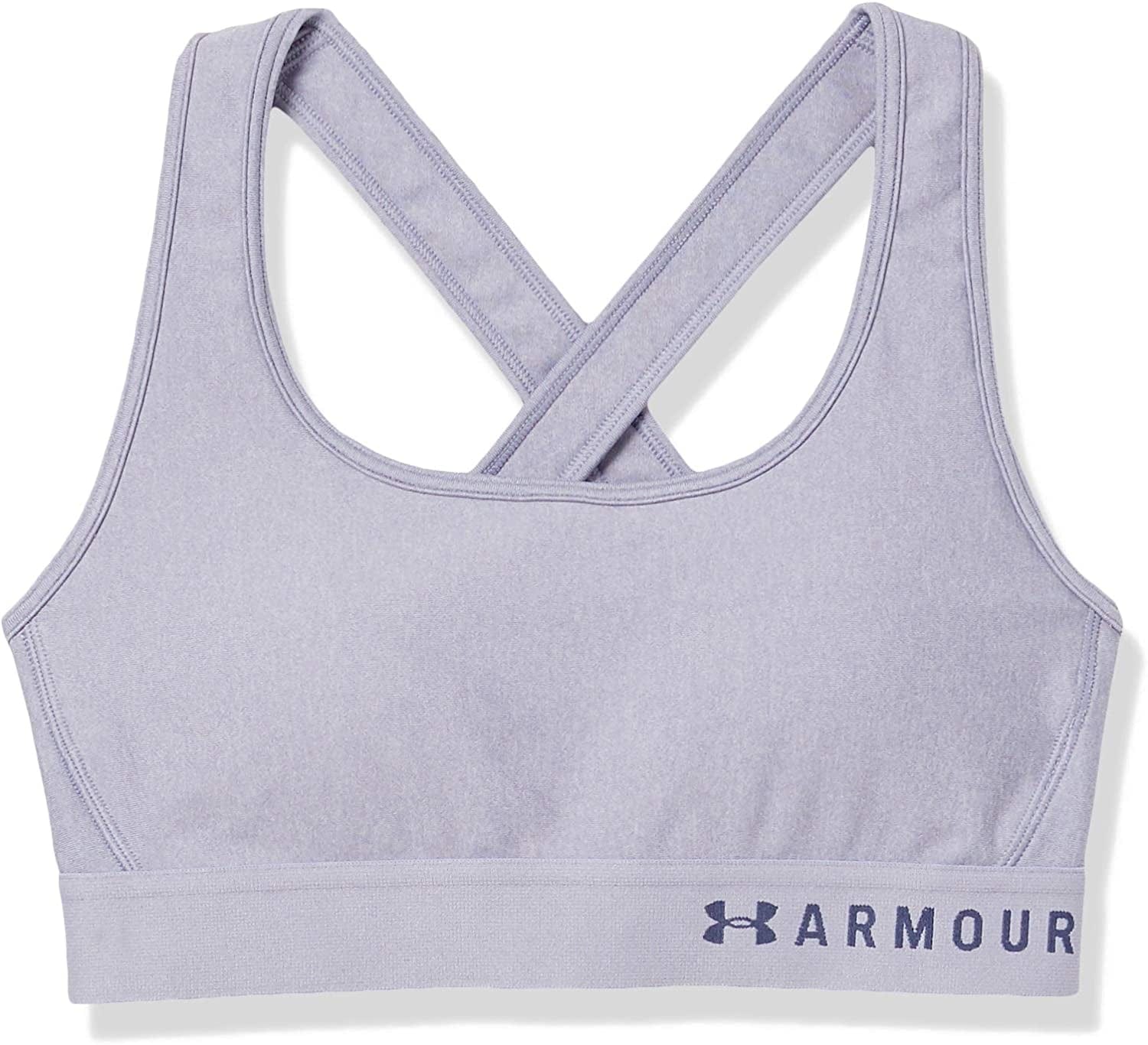 Women'S Threadborne Heathered Sports Bra Purple Dusk Light Heather (555)/Blue Ink / X-Small