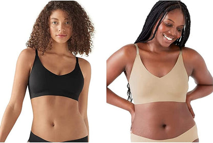 Women'S True Body Triangle Convertible Strap Bra Black & Desert / Standard Cup / XS (30C-D,32A-B)