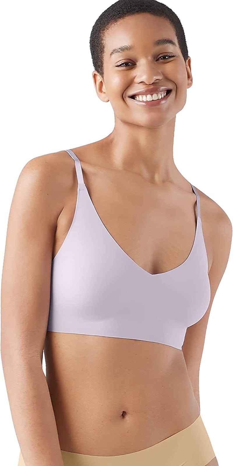 Women'S True Body Triangle Convertible Strap Bra Lilac Mist / Standard Cup / L (36C-D,38A-B)