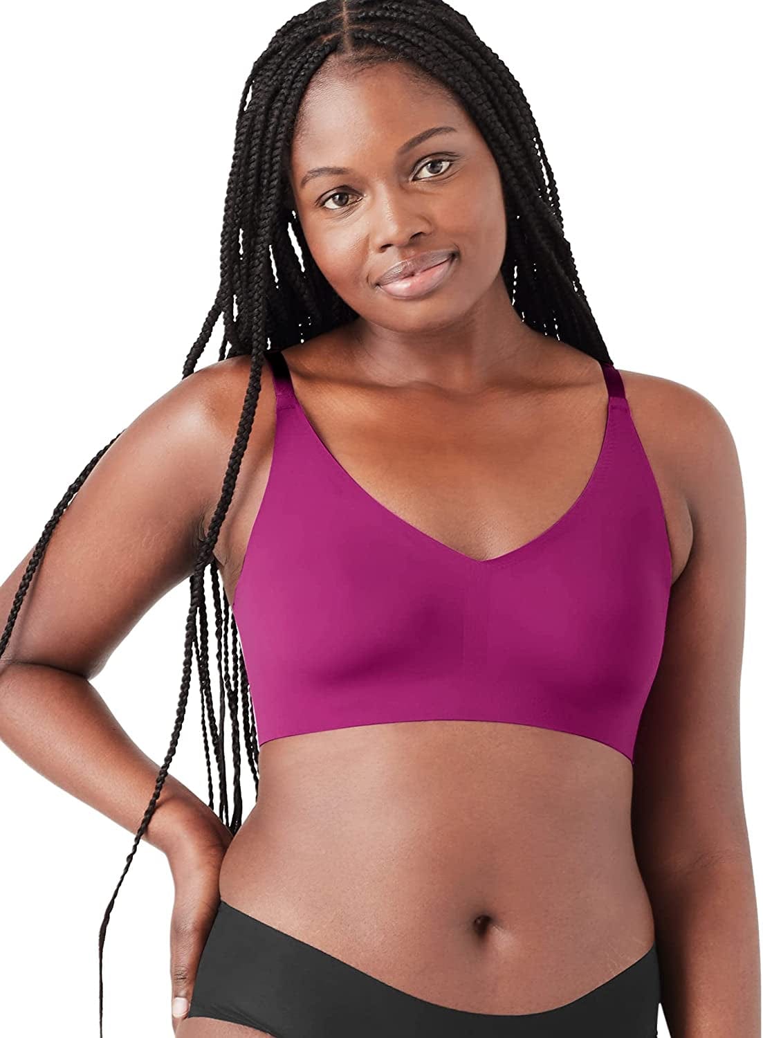 Women'S True Body Triangle Convertible Strap Bra Purple Thistle / Standard Cup / XL (38C-D,40A-B)