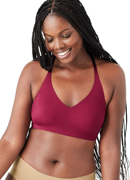 Women'S True Body Triangle Lace Racerback Bra Beet Red / Standard Cup / L (36C-D,38A-B)