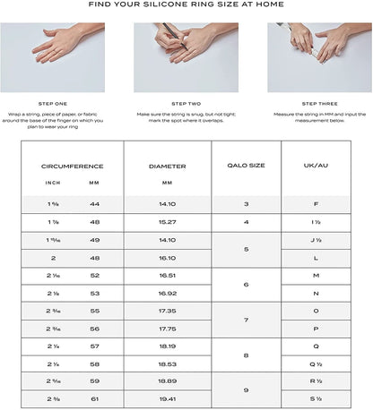 Women'S Twist Stackable Silicone Ring Collection