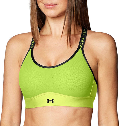 Women'S UA Infinity Mid Sports Bra High-vis Yellow (731)/Black / Large