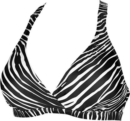 Women'S UPF 50+ Training Sport Bra Bikini Top Double Back Strap Swim Tankinis(Fba)