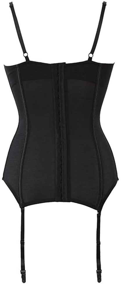 Women'S Victorian Lace Mesh Push up Bustier Corset Top Garter plus Size Lingerie Sets Apparel & Accessories > Clothing > Underwear & Socks > Lingerie Zhitunemi   