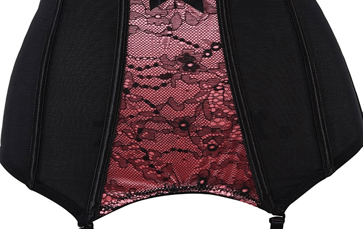 Women'S Victorian Lace Mesh Push up Bustier Corset Top Garter plus Size Lingerie Sets Apparel & Accessories > Clothing > Underwear & Socks > Lingerie Zhitunemi   